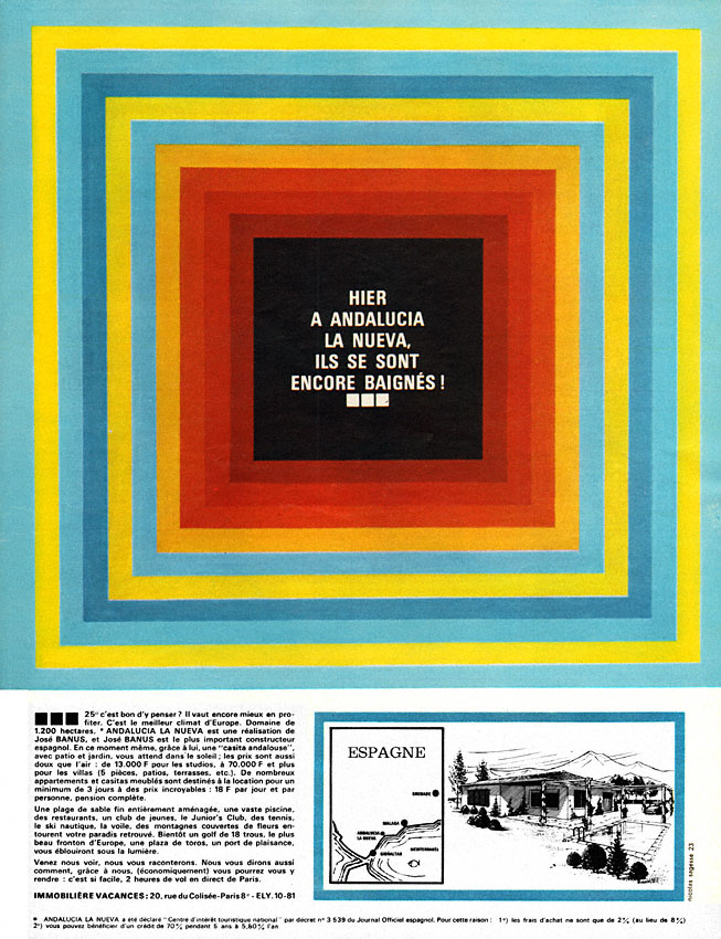 Publicité Espagne 1966