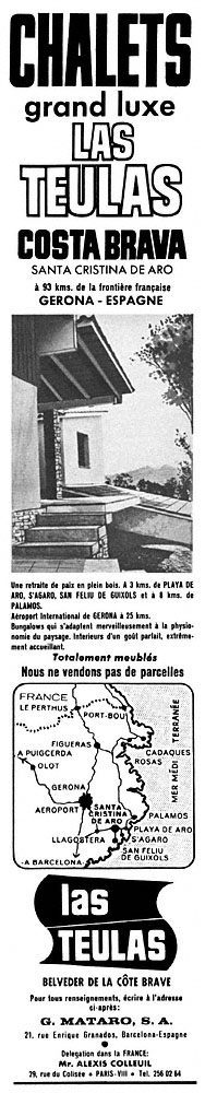 Publicit� Espagne 1966