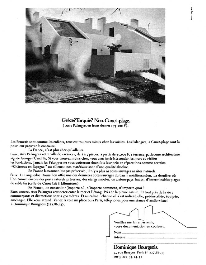 Publicit� Immo Mer 1971