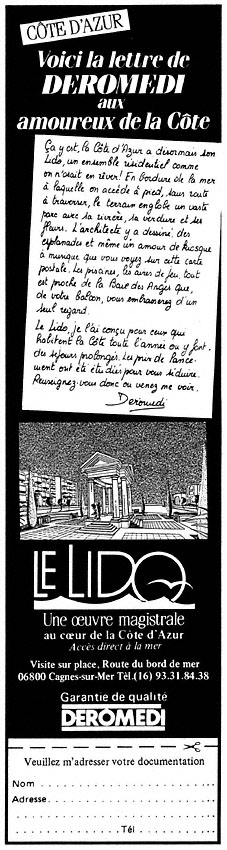 Publicité Immo Mer 1986