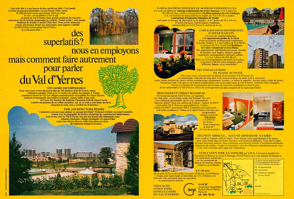 Publicit� Immo Paris 1970