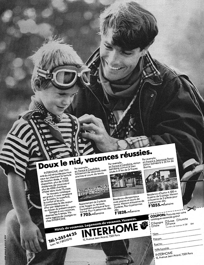 Publicité Interhome 1985