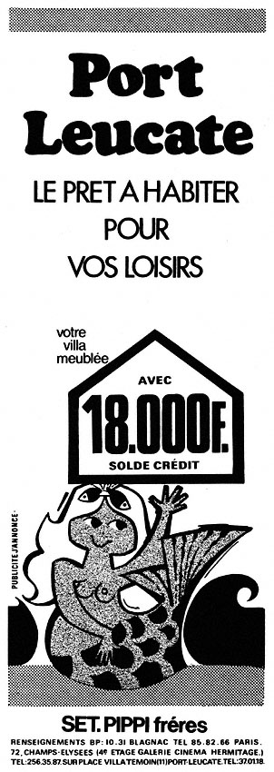 Publicité Mer 1970