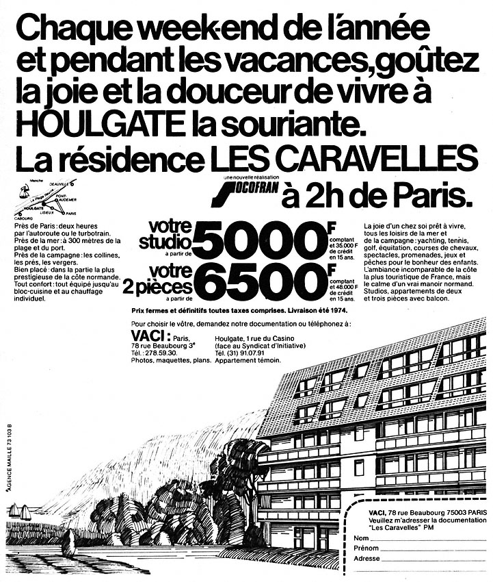 Publicité Mer 1973