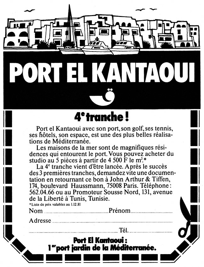 Publicité Mer 1981