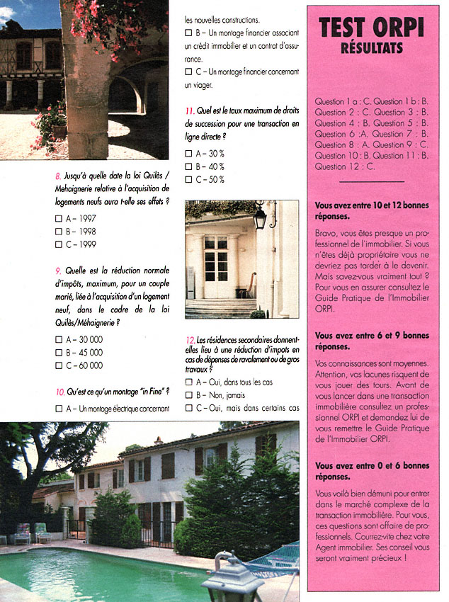 Publicité Orpi 1993