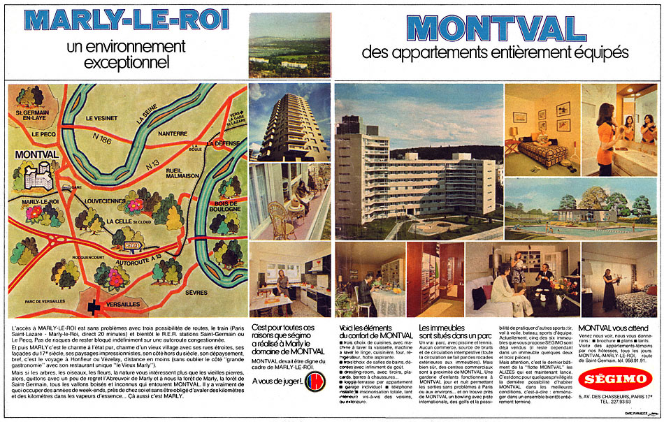 Publicité Paris 1972