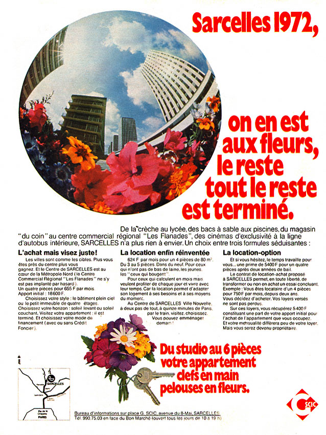 Publicité Paris 1972