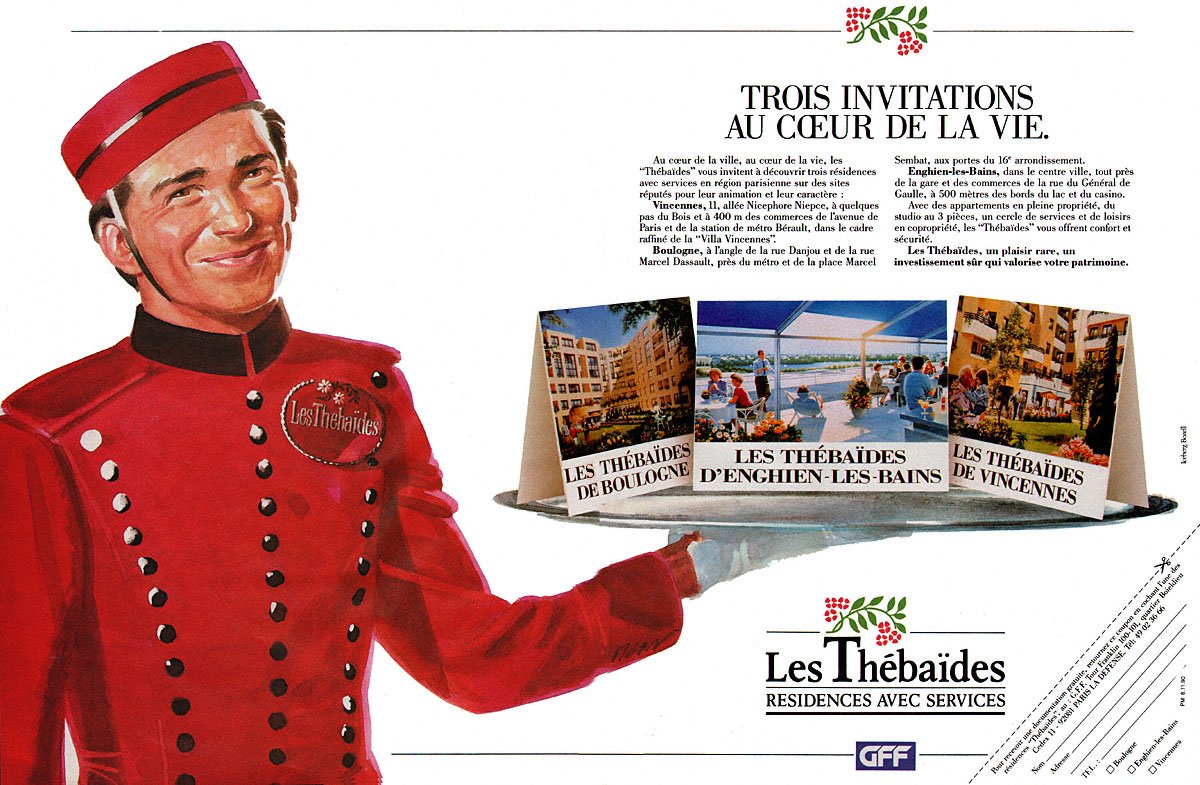 Publicité Paris 1990