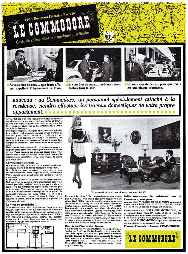 Publicité Paris 1966