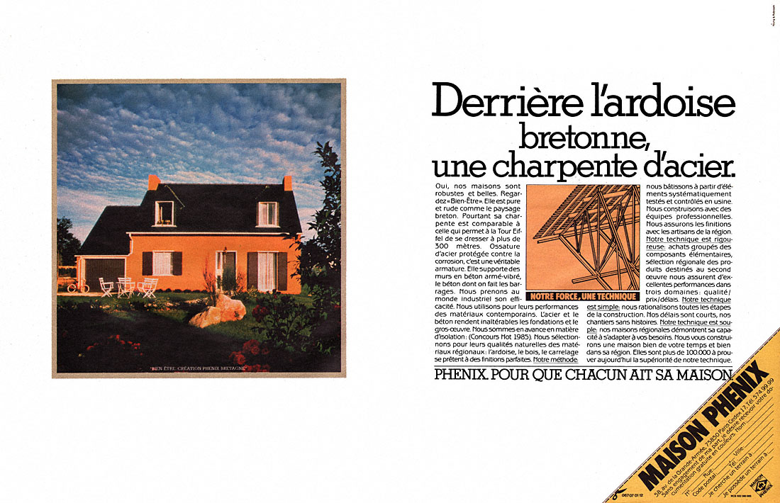 Publicité Phenix 1982