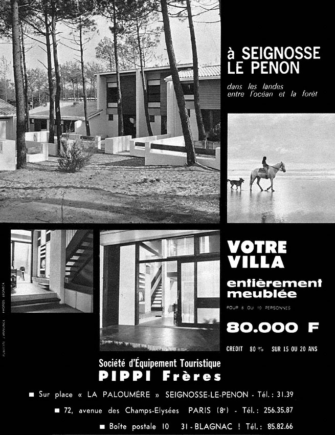 Publicité Programmes Immobiliers 1969