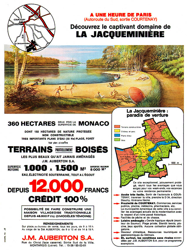 Publicité Programmes Immobiliers 1970