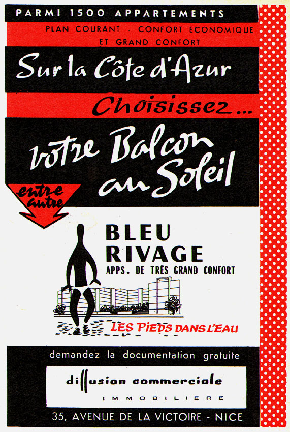 Publicité Programmes Immobiliers 1958