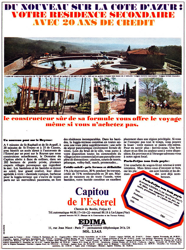 Publicité Programmes Immobiliers 1967
