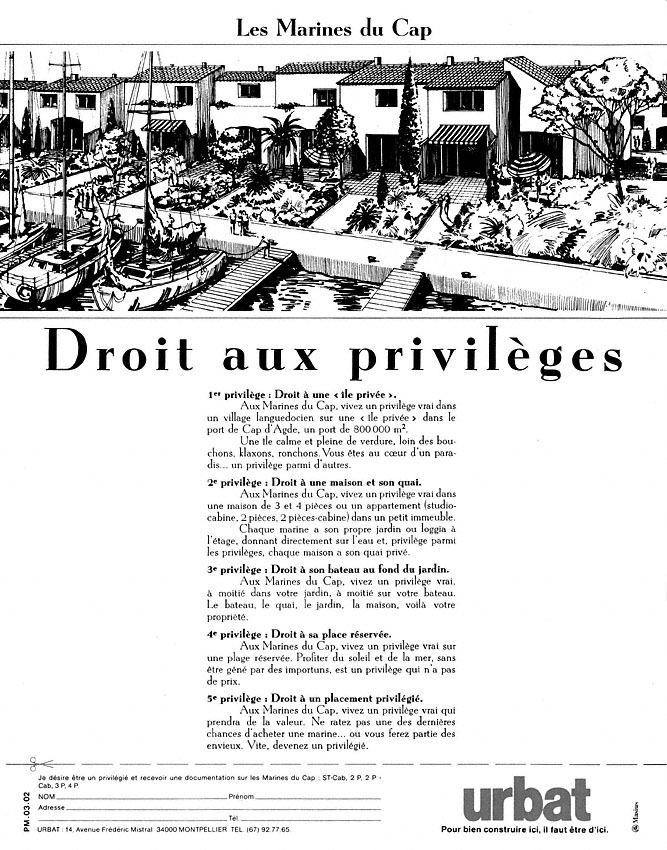 Publicité Urbat 1983