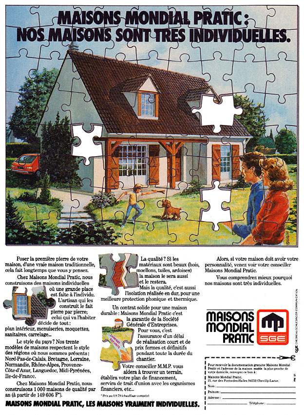 Publicit� ZxDiversMaisons 1980