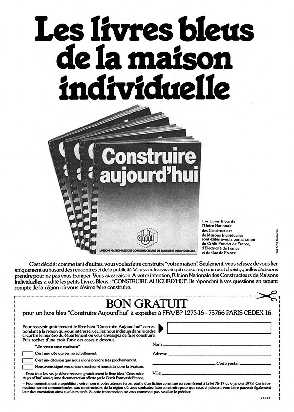 Publicit� ZxDiversMaisons 1984