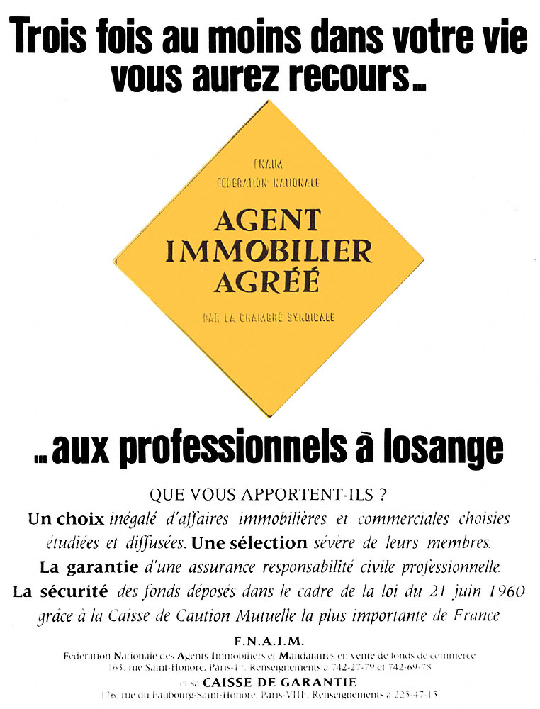 Publicit� Divers 1967