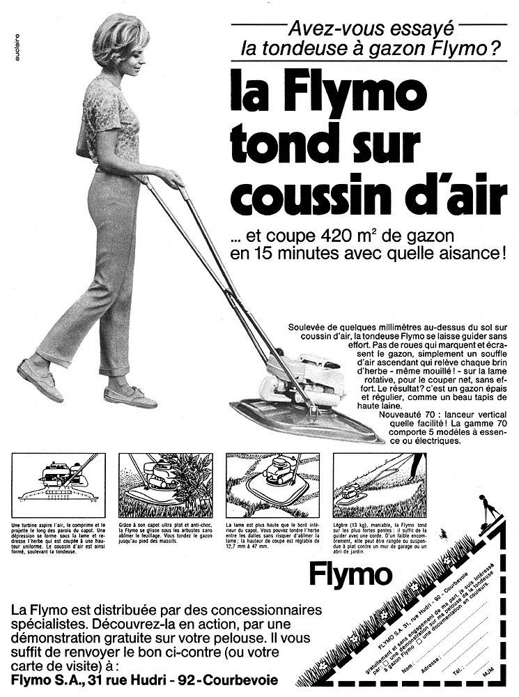 Publicit� Flymo 1970