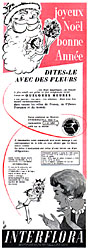 Publicité Interflora 1954