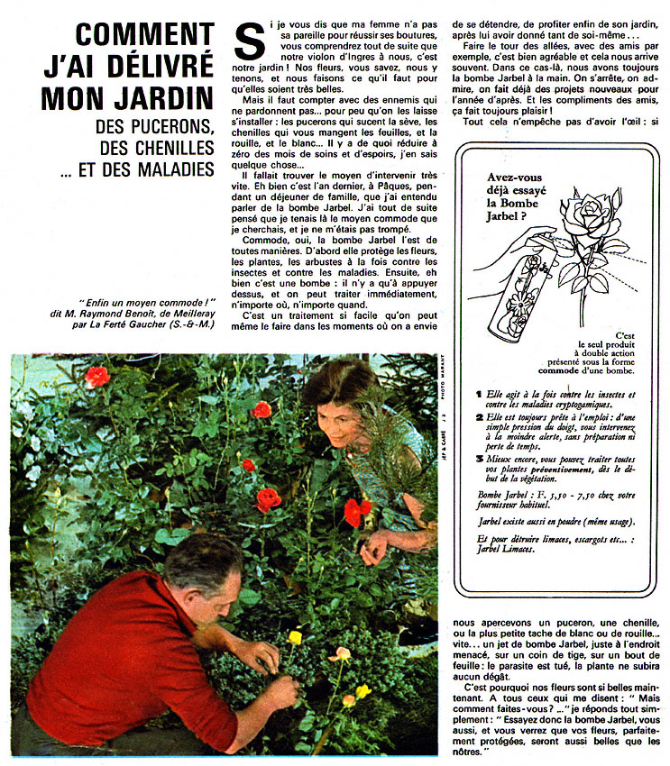 Publicité Jarbel 1964