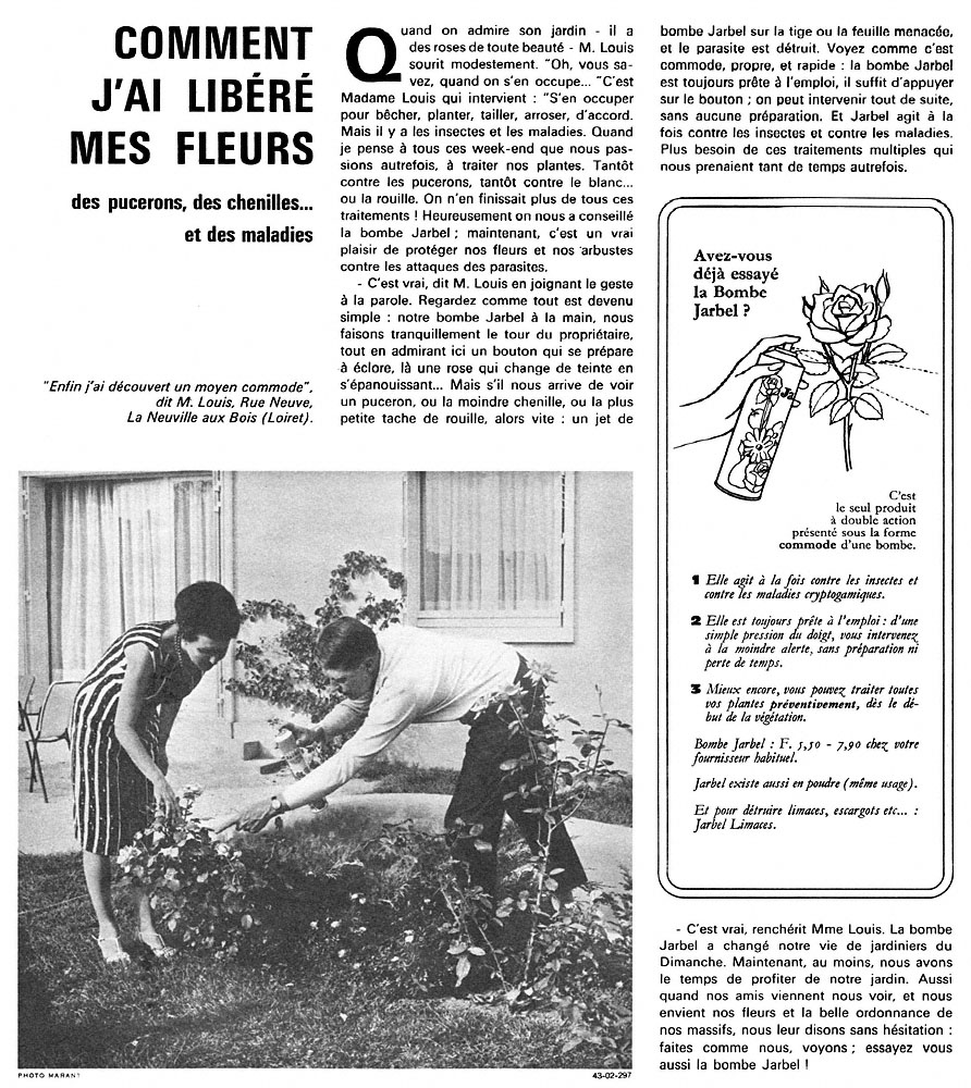 Publicit� Jarbel 1966