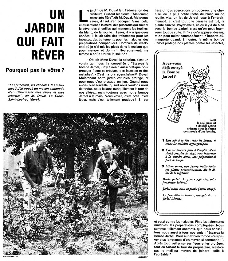 Publicité Jarbel 1966