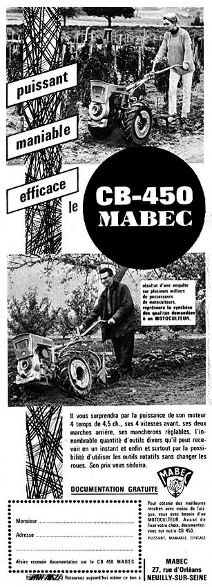 Publicité Mabec 1967
