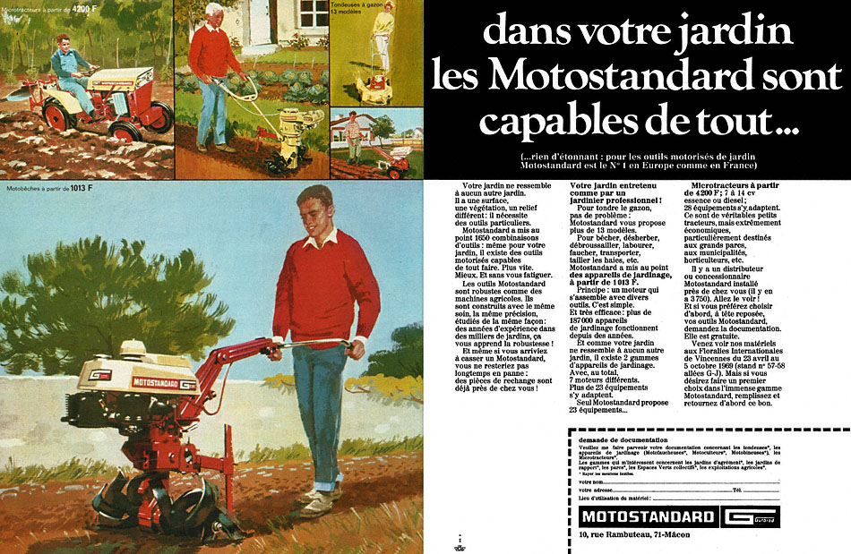 Publicité Motostandard 1969