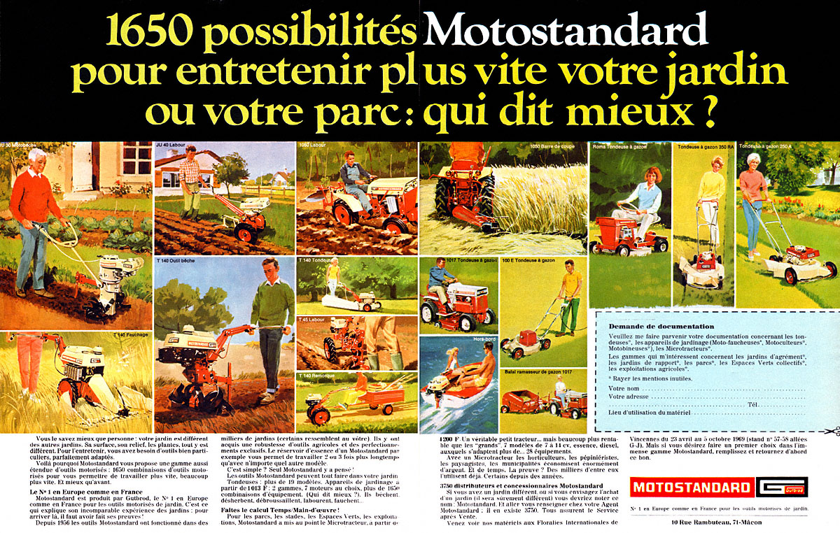 Publicit� Motostandard 1969