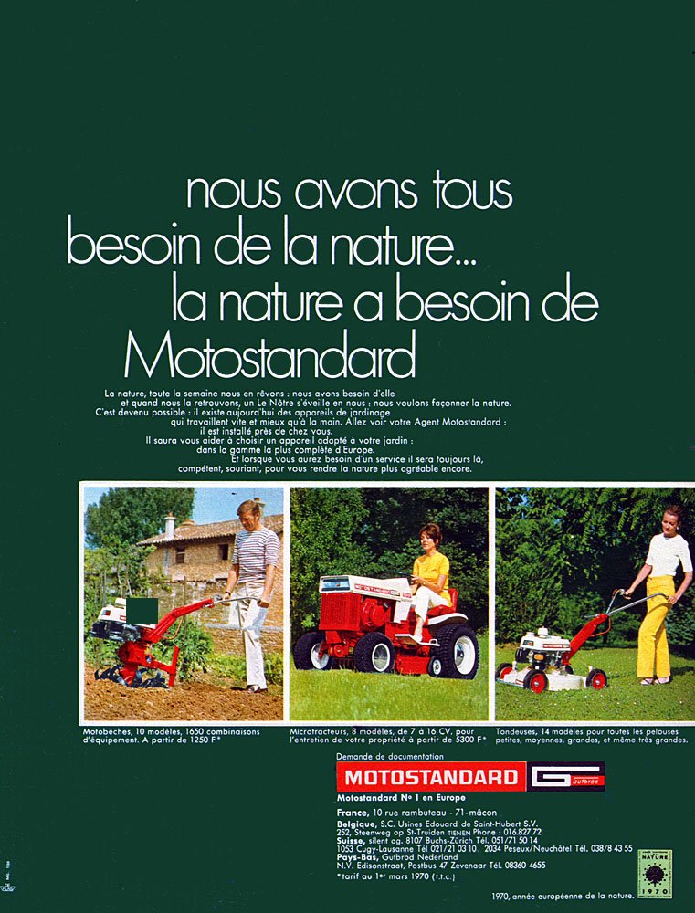 Publicit� Motostandard 1970