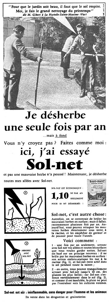 Publicité Sol-Net 1961