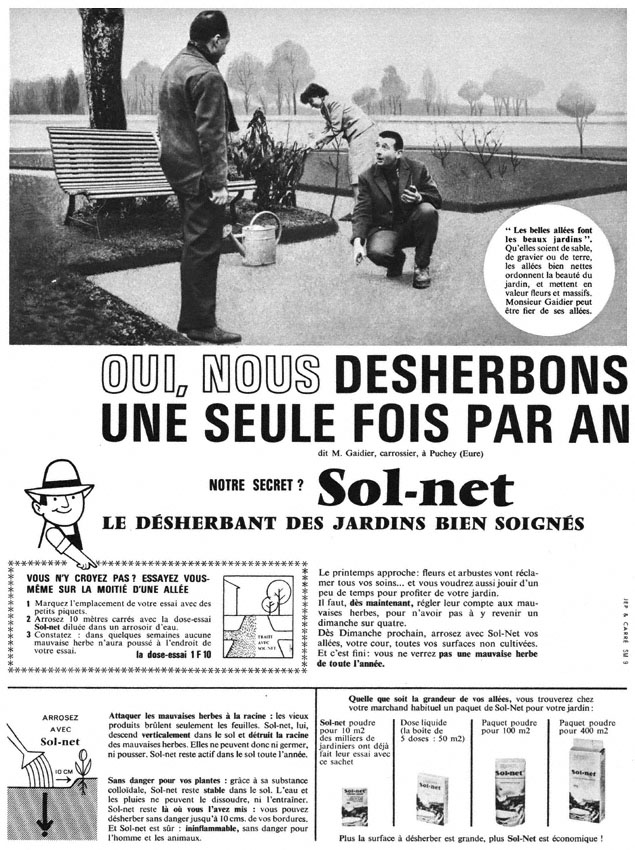 Publicité Sol-Net 1963