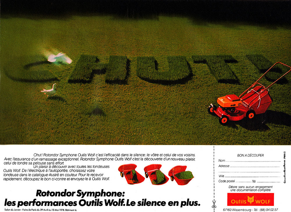 Publicité Wolf 1978