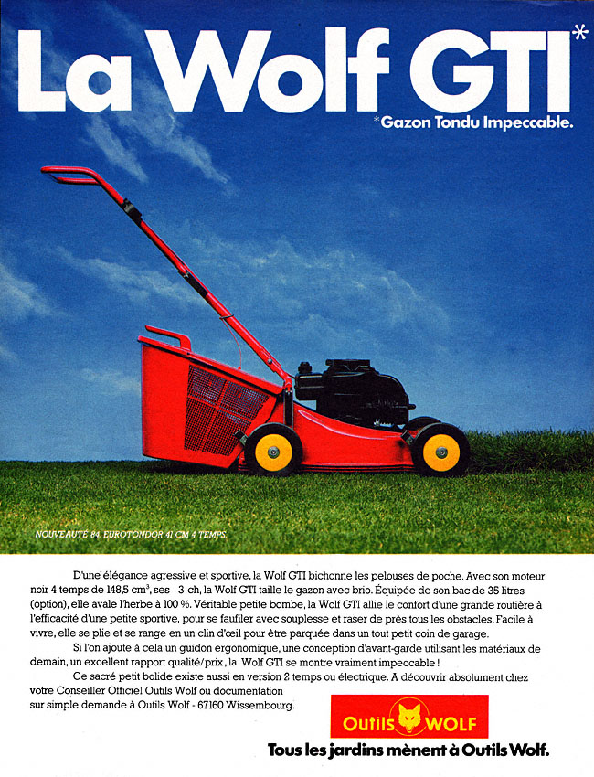 Publicité Wolf 1984