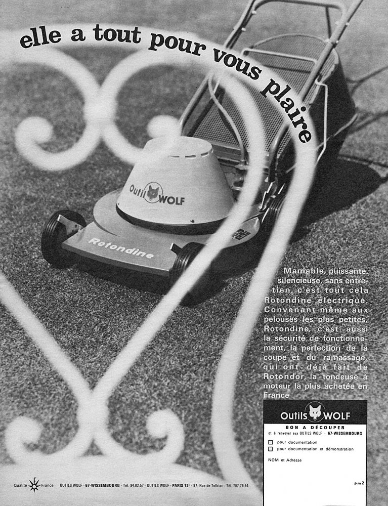 Publicit� Wolf 1966