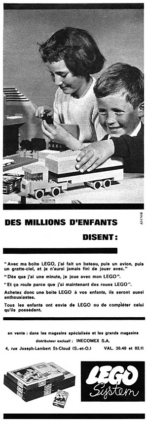 Publicité Lego 1963