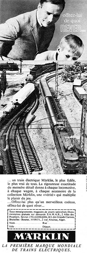 Publicit� Marklin 1965