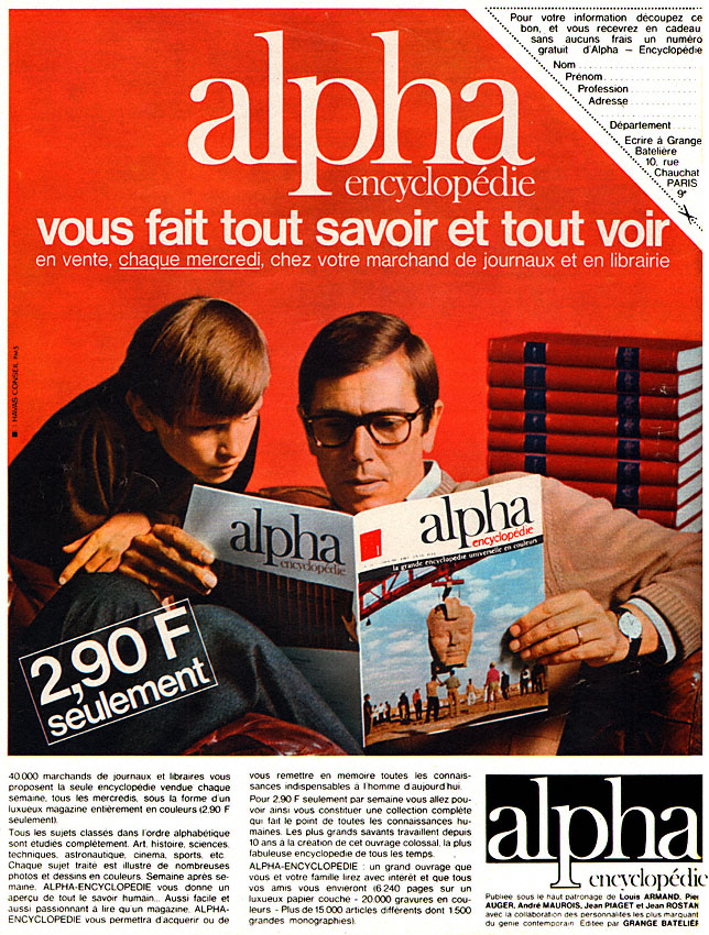 Publicité Alpha 1967