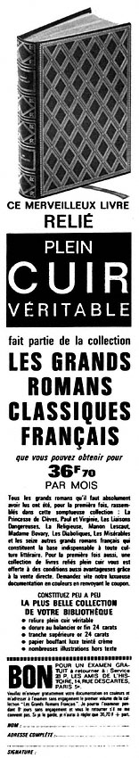 Publicité Amis Histoire 1967