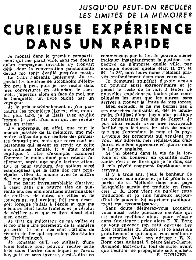 Publicité Aubanel 1953