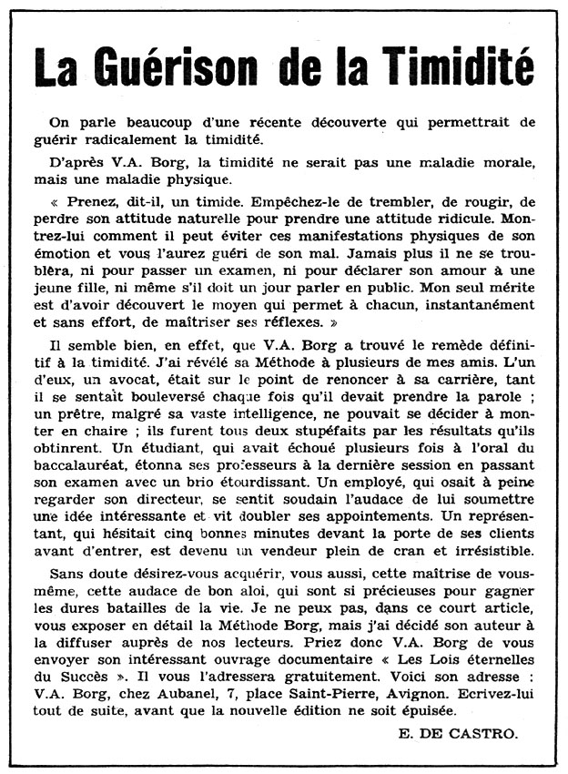 Publicité Aubanel 1960