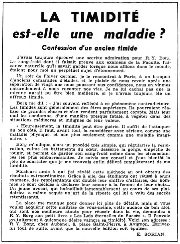 Publicité Aubanel 1960