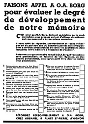 Publicit Aubanel 1961