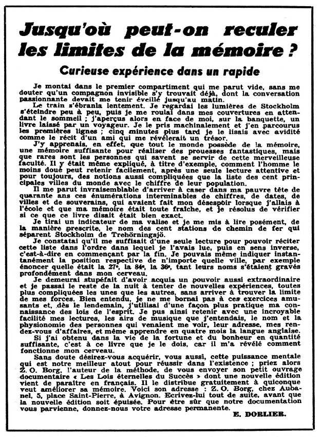 Publicité Aubanel 1966
