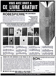 Publicit Club Franais du Livre 1963