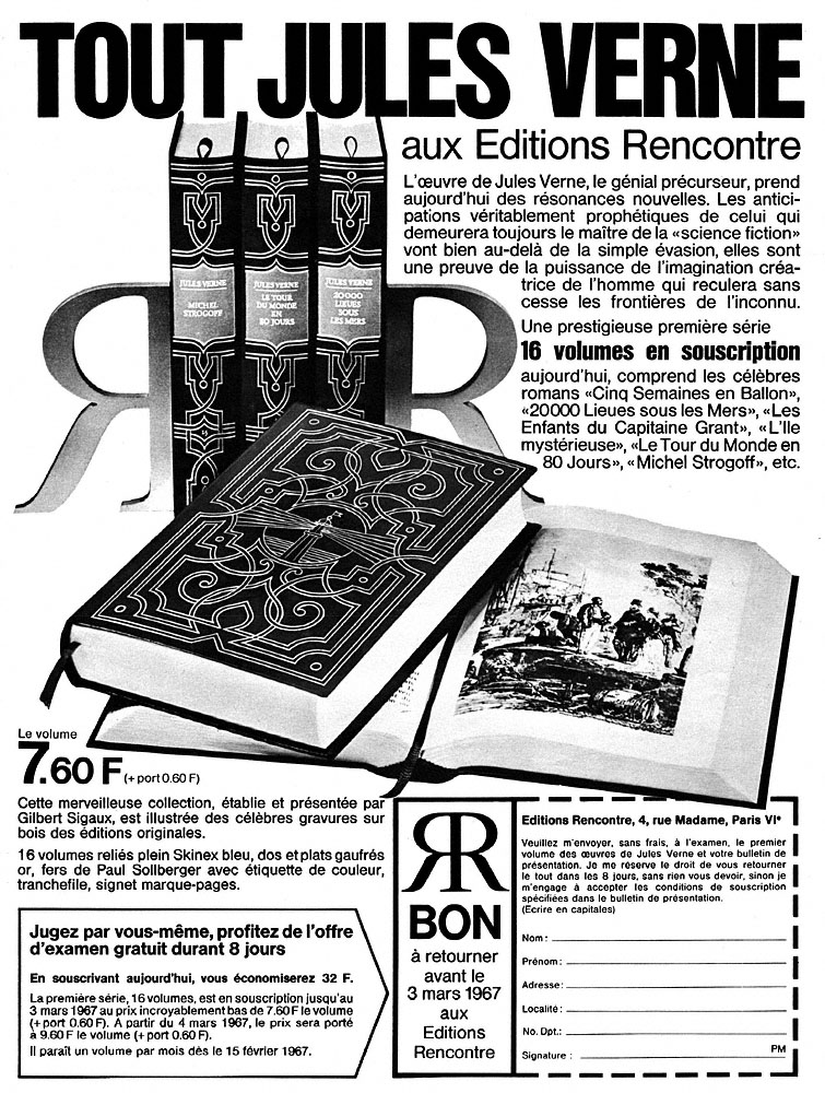 Publicit� Editions Rencontre 1967