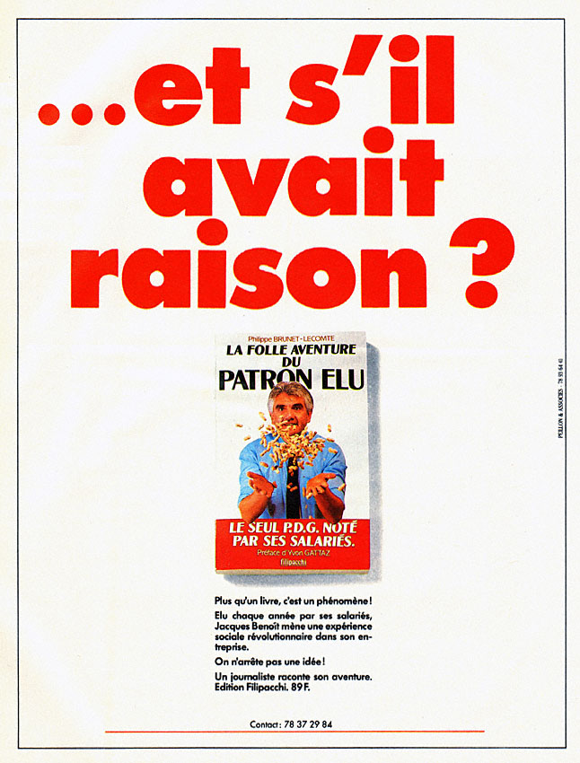 Publicité Filipacchi 1988