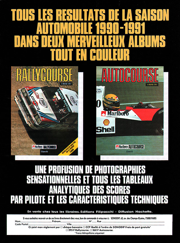 Publicité Filipacchi 1991